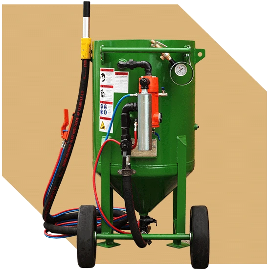 sandblasting blast pots