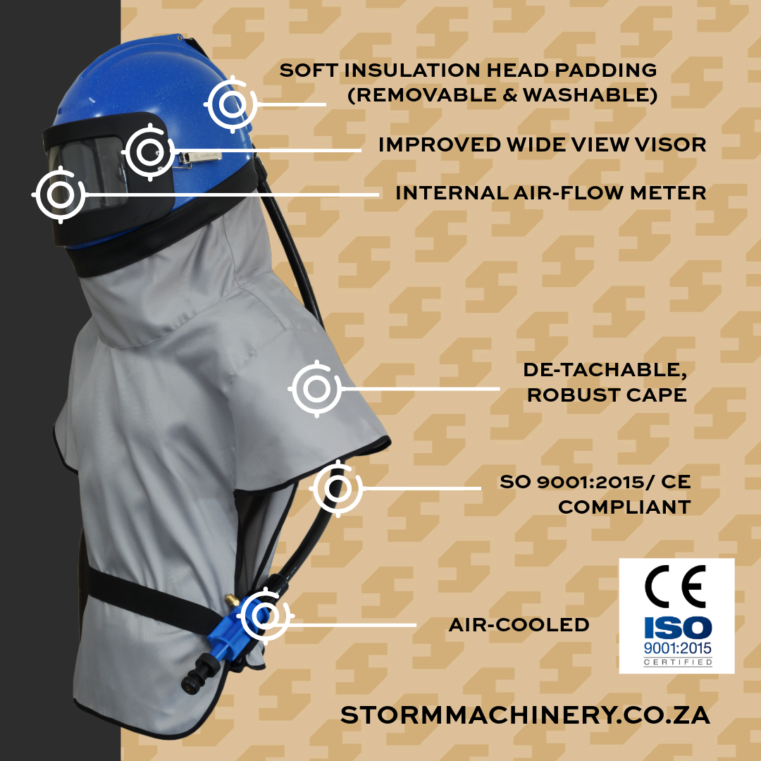 Storm 200 Wide View Blast Helmet - Air Cooled - Image 6