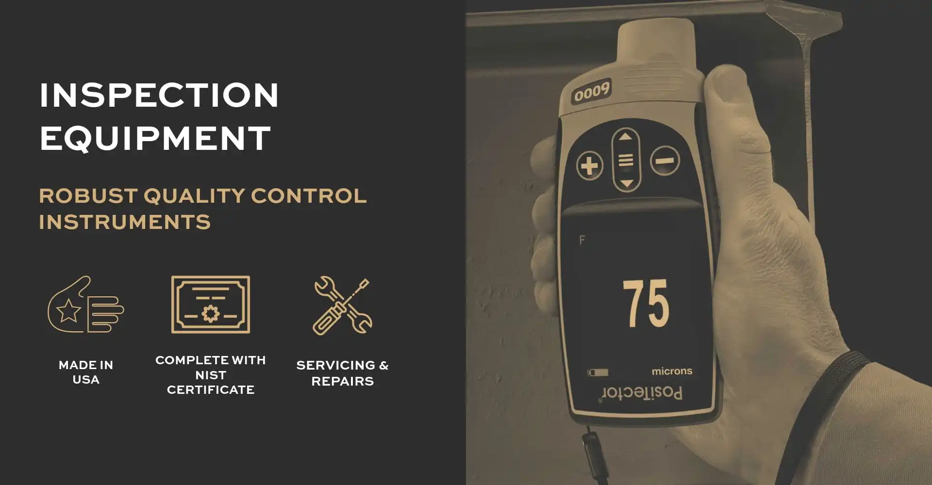 inspection equipment for surface preparation and coatings