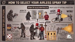 selecting the size of your airless spray tip